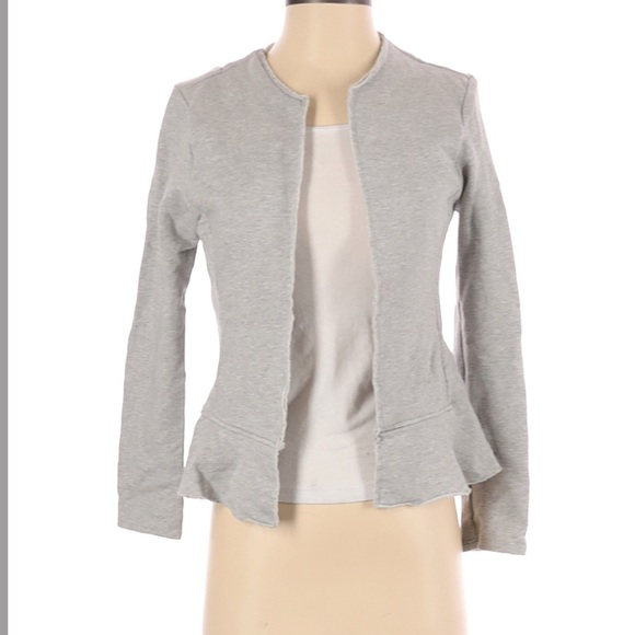 Anthro Peplum Sweater Jacket by Dolan Left Coast